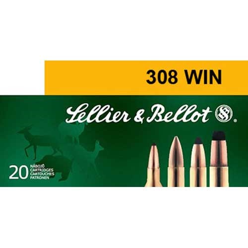 Sellier & Bellot 308 Winchester Soft Point Cutting Edge 150 Grain 20 Rounds