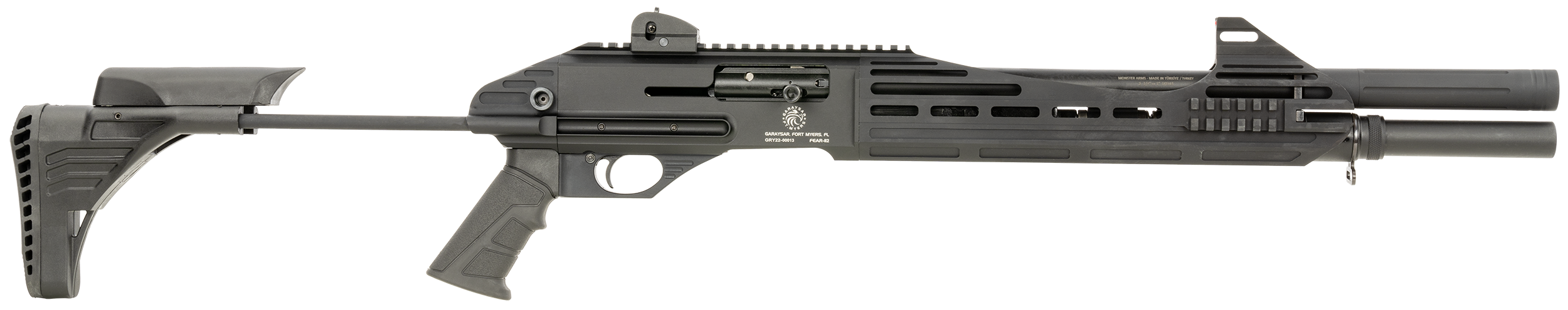 Garaysar Ft. Myers FEAR112 FEAR-112  12 Gauge 3" 4+1 18.50" Black Barrel & receiver w/Black Fixed Stock & Black Polymer Grip