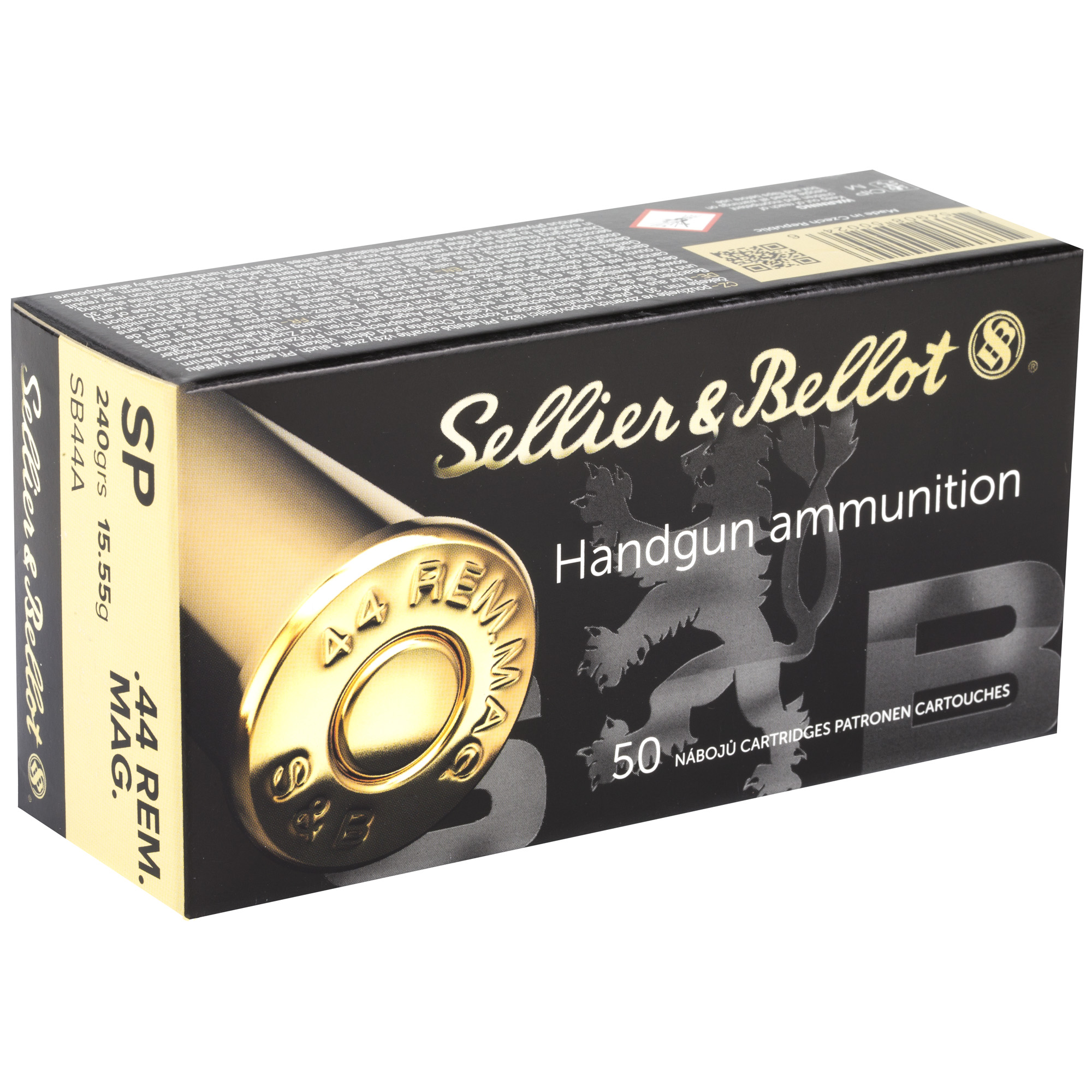 Sellier & Bellot S&B 44MAG 44 Remington Magnum Soft Point 240 Grain 600 Rounds
