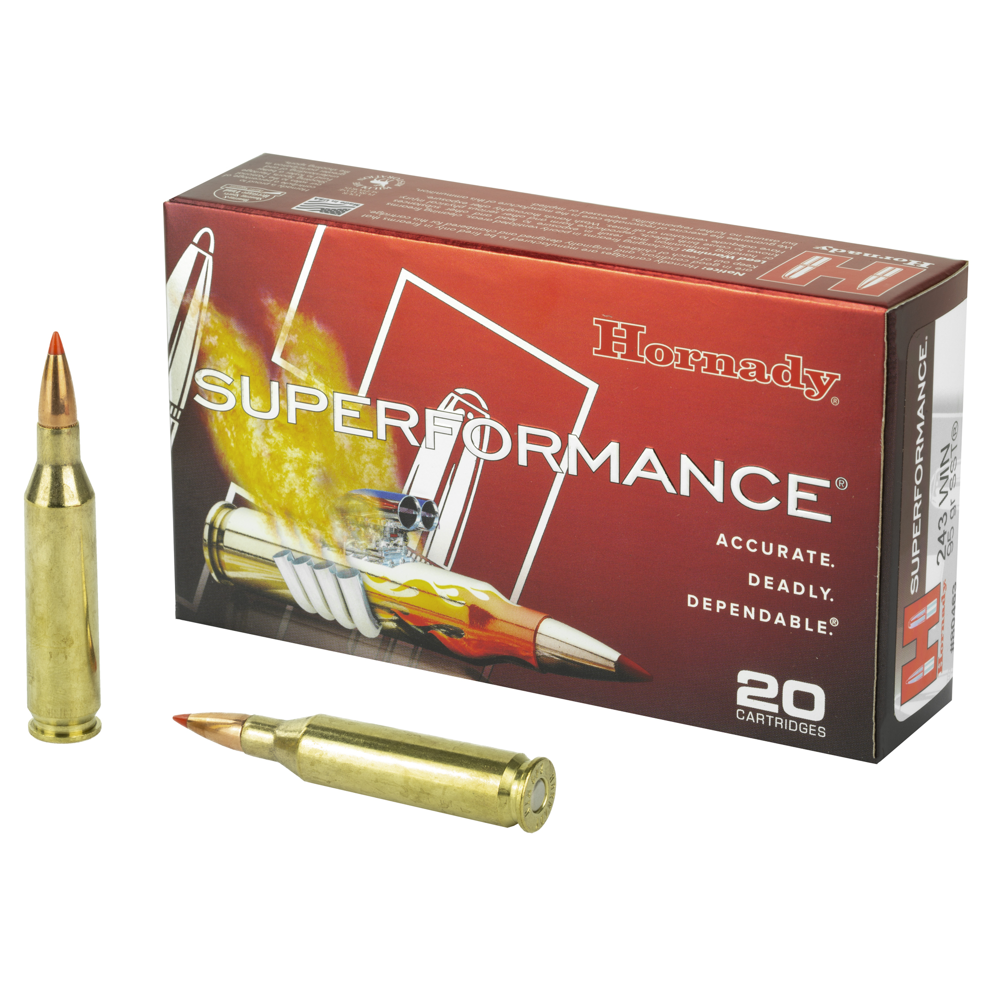Hornady Superformance Rifle Ammo 243 Win 95 gr. SST 20 rd.