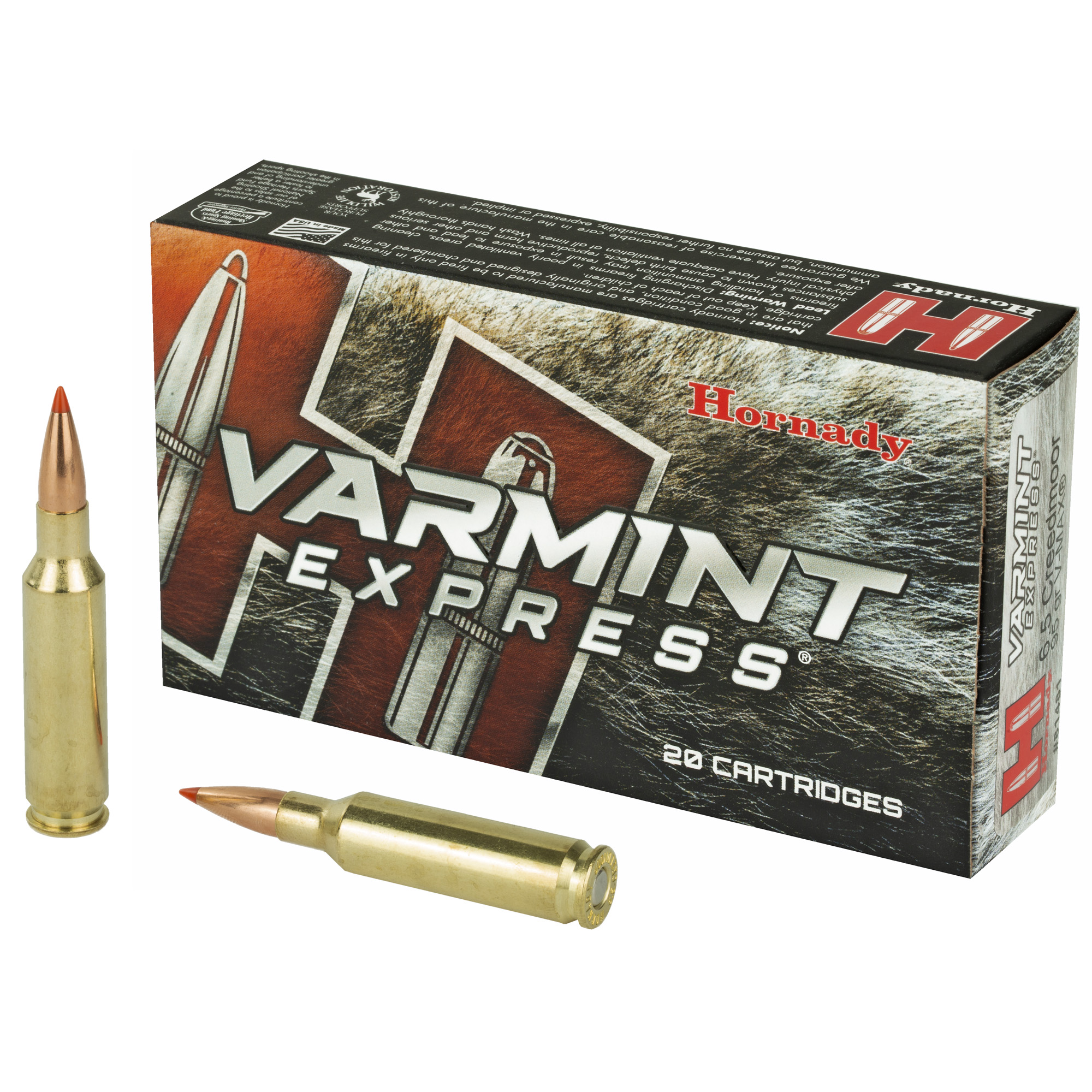 Hornady Varmint Express Rifle Ammo 6.5 Creedmoor 95 gr. V-Max 20 rd.