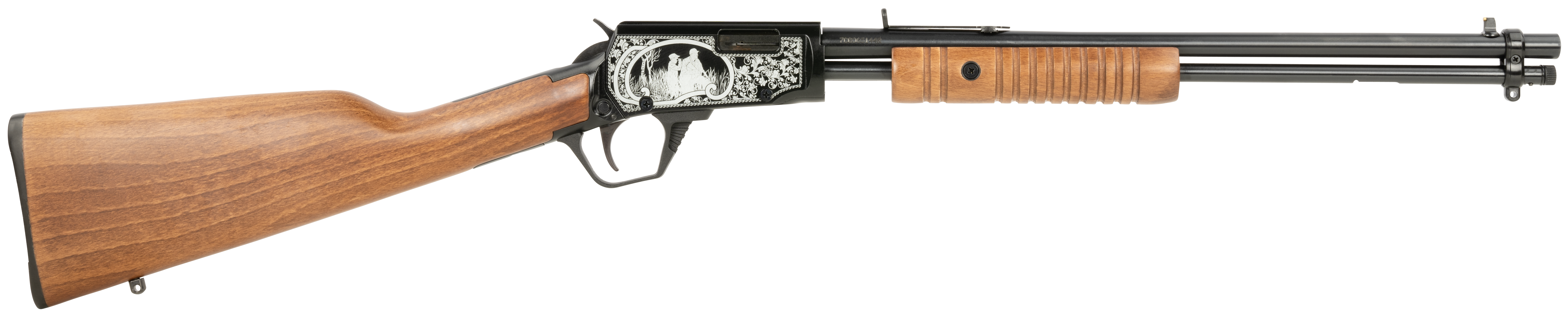 Rossi RP22181WDEN16 Gallery 22 LR 18" 15-Round Polished Steel Hardwood Stock