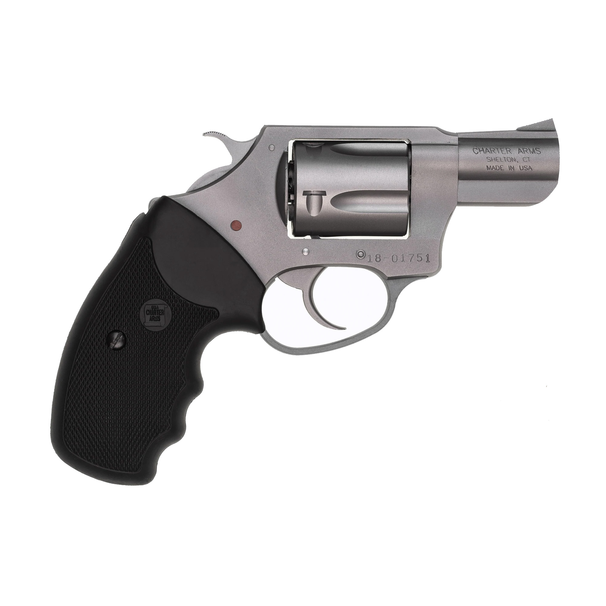Charter Arms Undercover Revolver 38 Spl. Stainless Steel Full Grip 2 in. 5 rd.