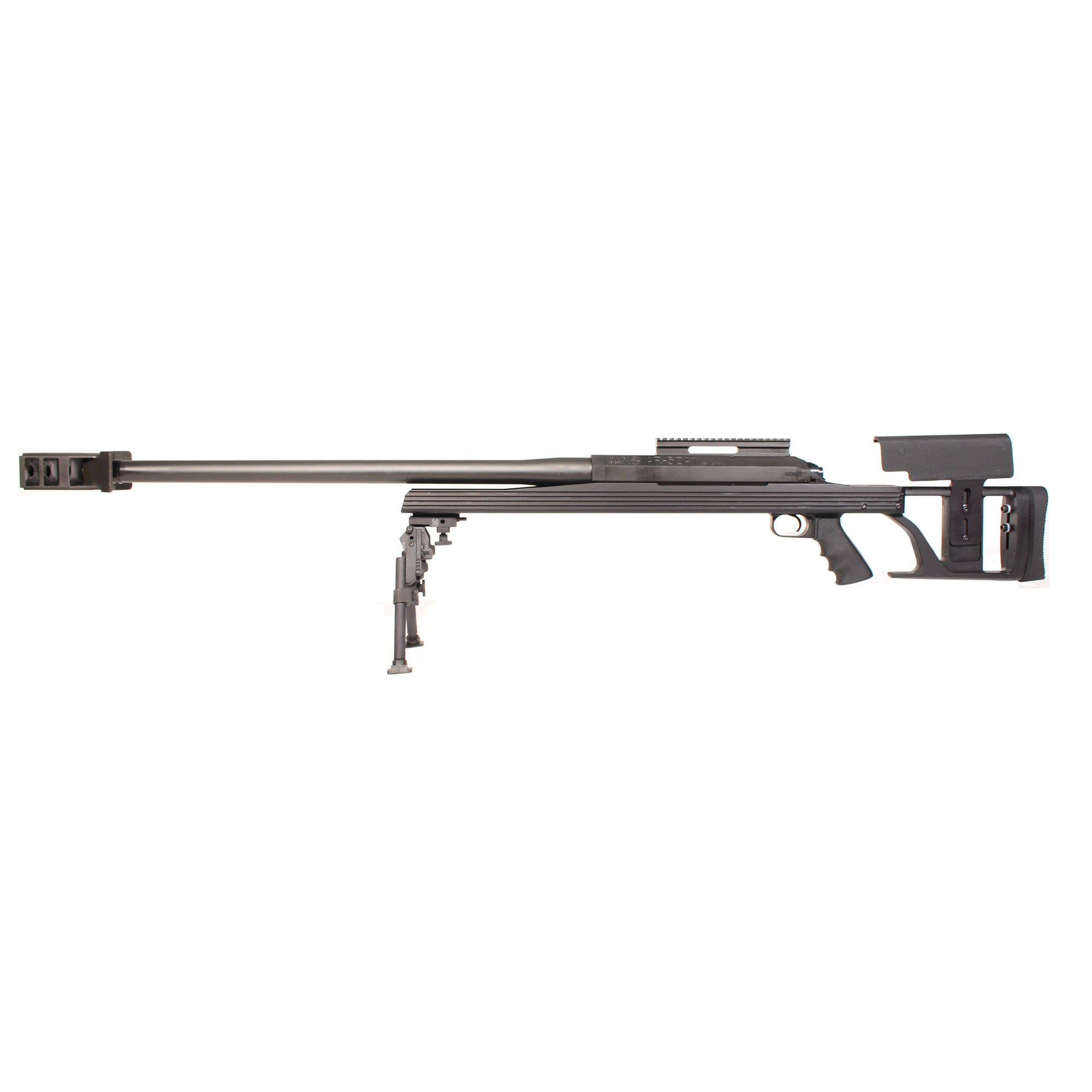 ArmaLite 50A1BGGG AR-50  50 BMG 1rd 30" Black Phosphate Heavy Barrel, Black Hard Coat Anodized Receiver, Black V-Shaped Stock, Optics Ready