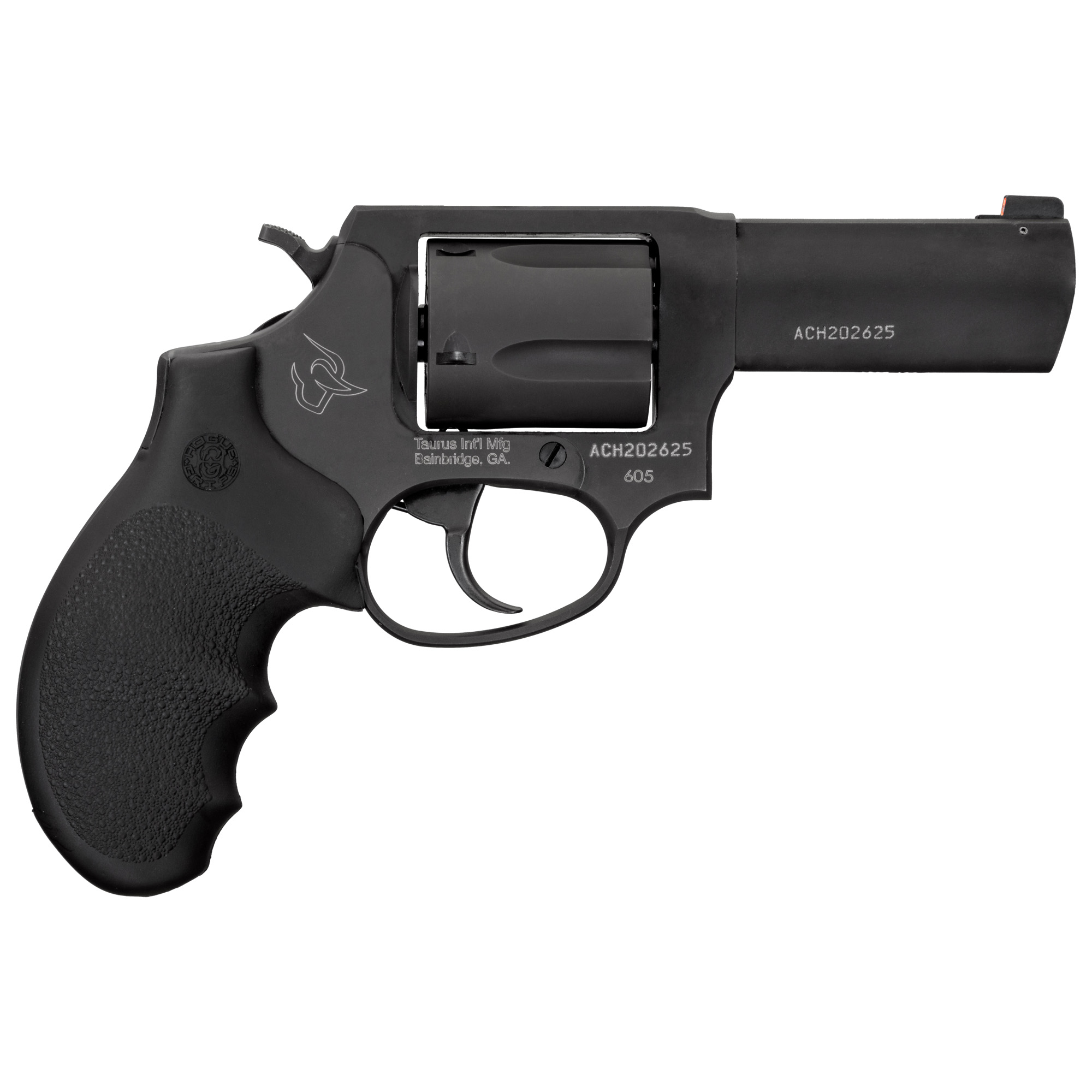 Taurus Defender 605 Revolver - Black | 357 Mag / 38 Spl +P | 3" Barrel | 5rd | Front Night Sight | Hogue Rubber Grip