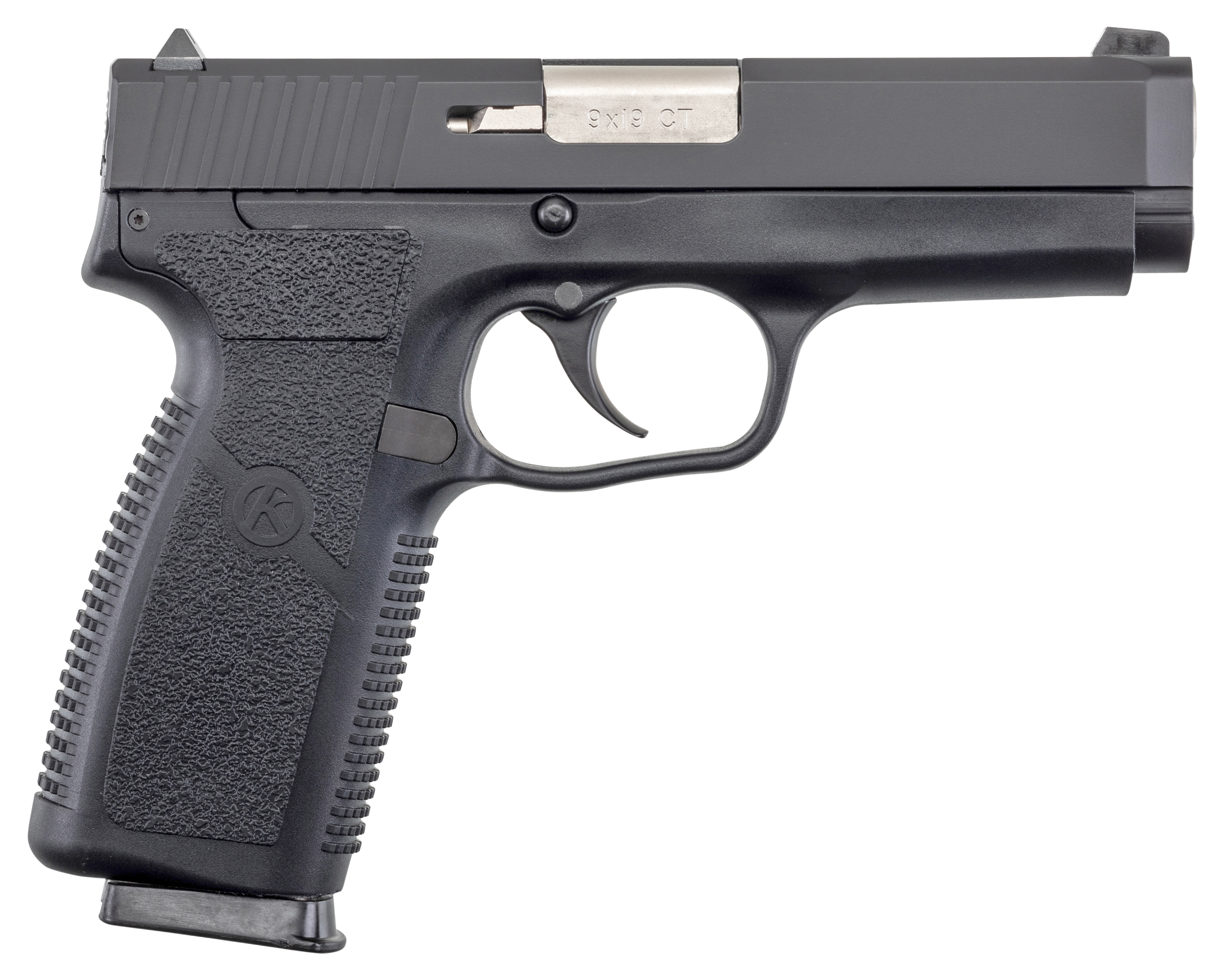 Kahr Arms CT9093CB CT9  9mm Luger 8+1 4" Barrel, Black Polymer Frame, Serrated Matte Black Stainless Steel Slide & Texture Polymer Grip