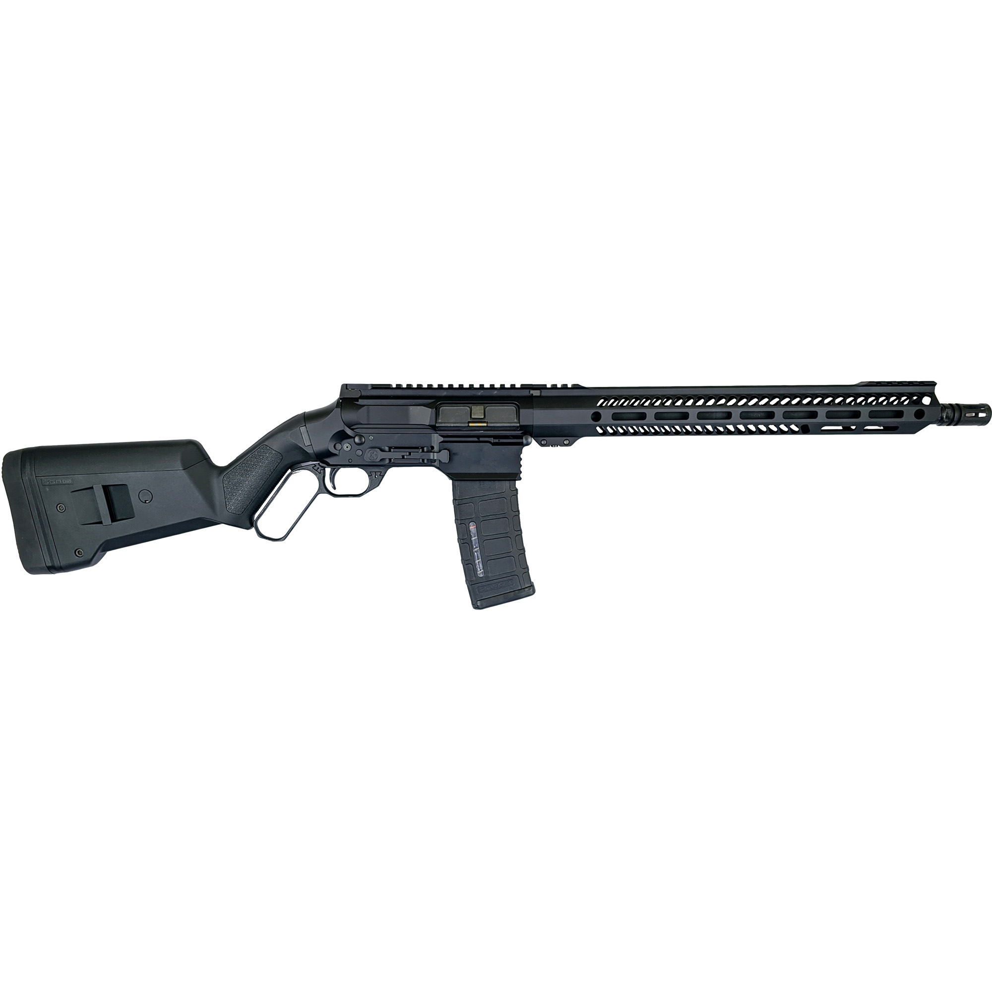 Bond Arms LVRB Levergun  223 Wylde 30+1 16" Threaded, Black, M-LOK Handgaurd, Magpul SGA 870 Stock, Short Throw Lever, A2 Flash Hider