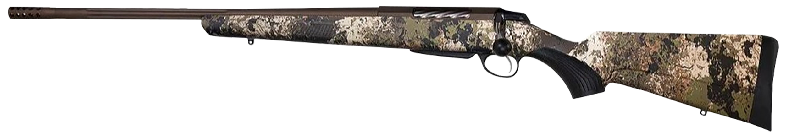 Tikka T3x Lite 6.5 Creedmoor 24.3in 3+1 Midnight Bronze Cerakote Veil Wideland Stock