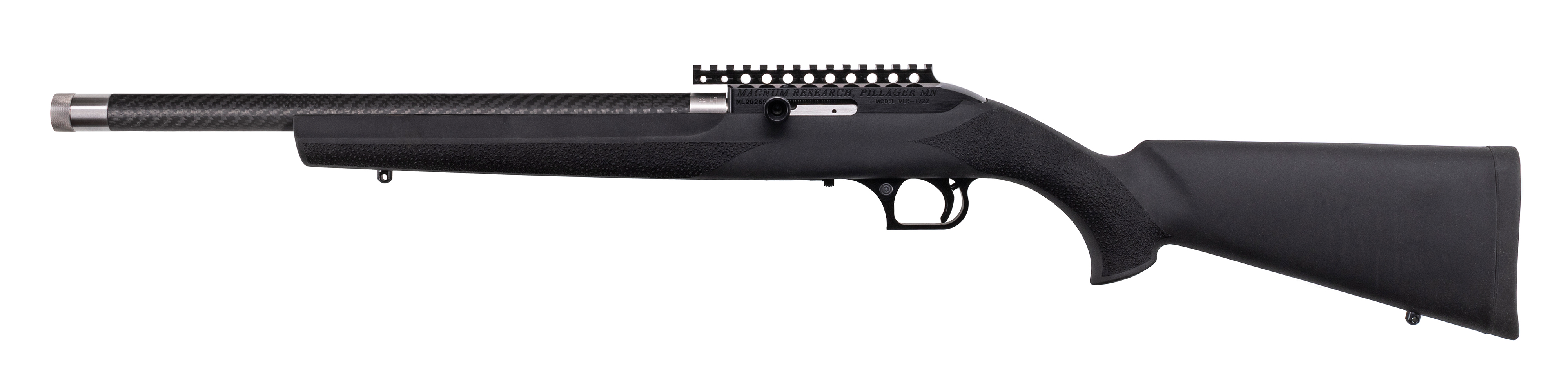 Magnum Research SSH22GT Magnum Lite SwitchBolt 22 LR 10+1 16.50" Black Carbon Fiber Threaded Barrel, Black w/Integral Scope Base Receiver, Black Fixed Hogue OverMolded Stock,