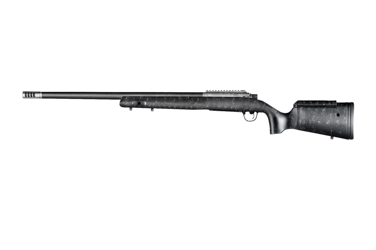Christensen Arms 8010700200 ELR  300 PRC 3+1 26" Target Profile Carbon Fiber Barrel, Black Nitride Finish, Black with Gray Webbing Stock