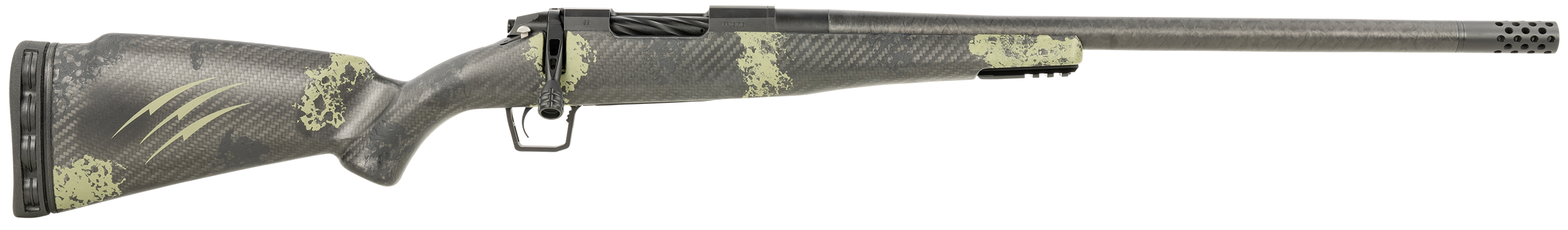Fierce Firearms ROG65PRC20BF Carbon Rogue  Full Size 6.5 PRC 3+1 20" Hand Lapped/Match Grade Threaded Barrel, Black Cerakote Steel Receiver, Forest Camo Fierce Rogue Carbon Fiber Stock