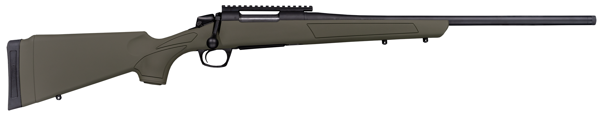 CVA CR3906G Cascade  7mm-08 Rem 4+1 22" Black Cerakote Steel Threaded Barrel, Black Cerakote Receiver, OD Green Synthetic Stock