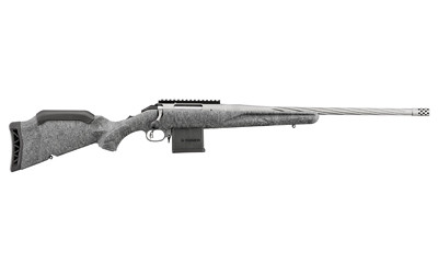 Ruger American Gen II 204 20in 10+1 Gun Metal Gray Cerakote Gray Splatter Stock