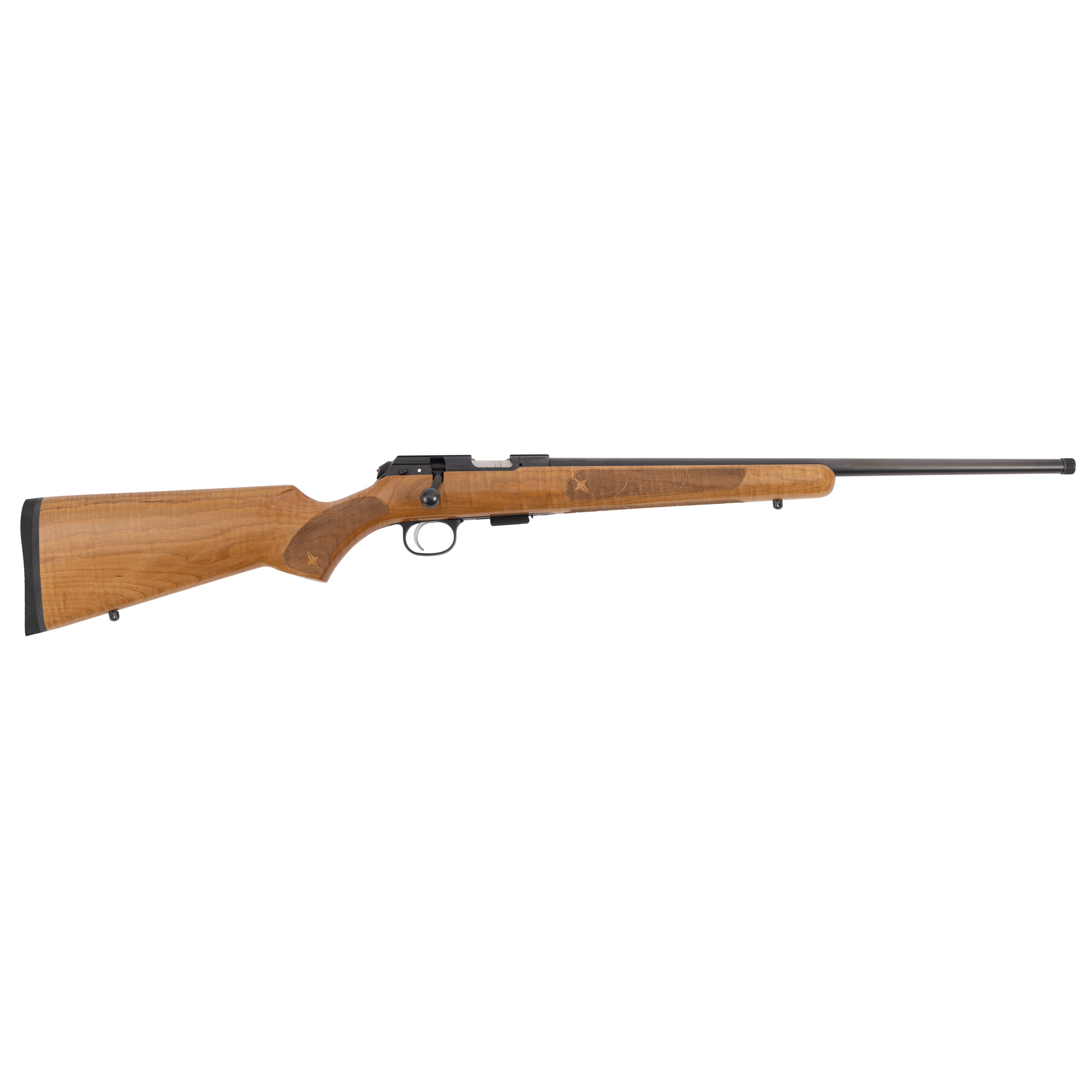 CZ 457 American 22 Long Rifle 20" 5 Rounds Nitride Threaded Barrel AAAA Maple Stock