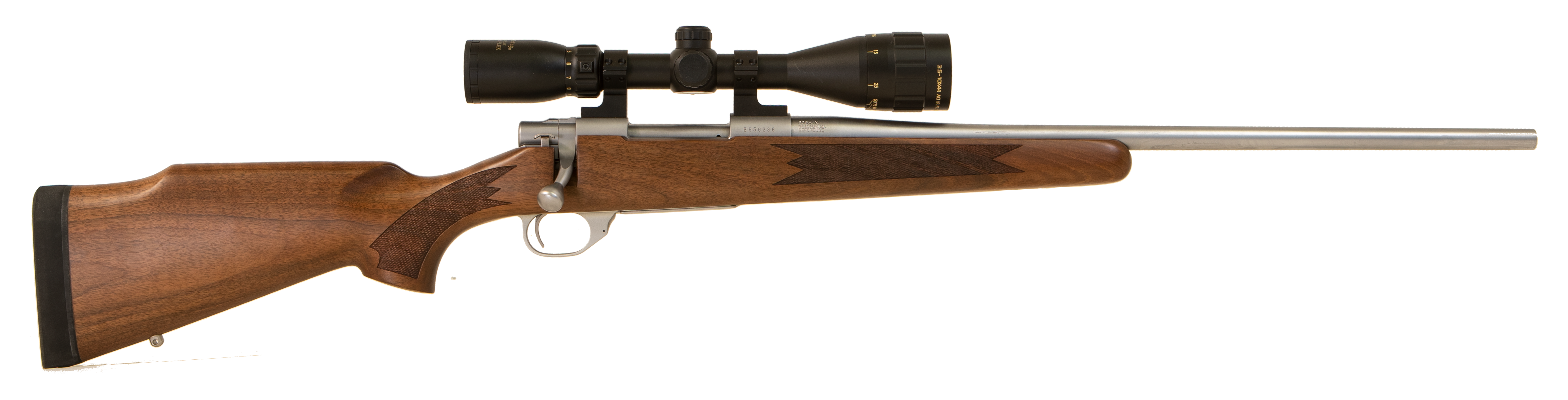 Howa HWH65CTS M1500 Standard Hunter 6.5 Creedmoor 5+1 22" Stainless Steel Threaded Barrel, Stainless Steel Receiver, Fixed Walnut Stock, *Scope Not Included*