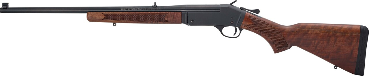 Henry H015223 Single Shot  223 Rem Caliber with 1rd Capacity, 22" Barrel, Overall Blued Metal Finish & American Walnut Stock, Right Hand (Full Size)