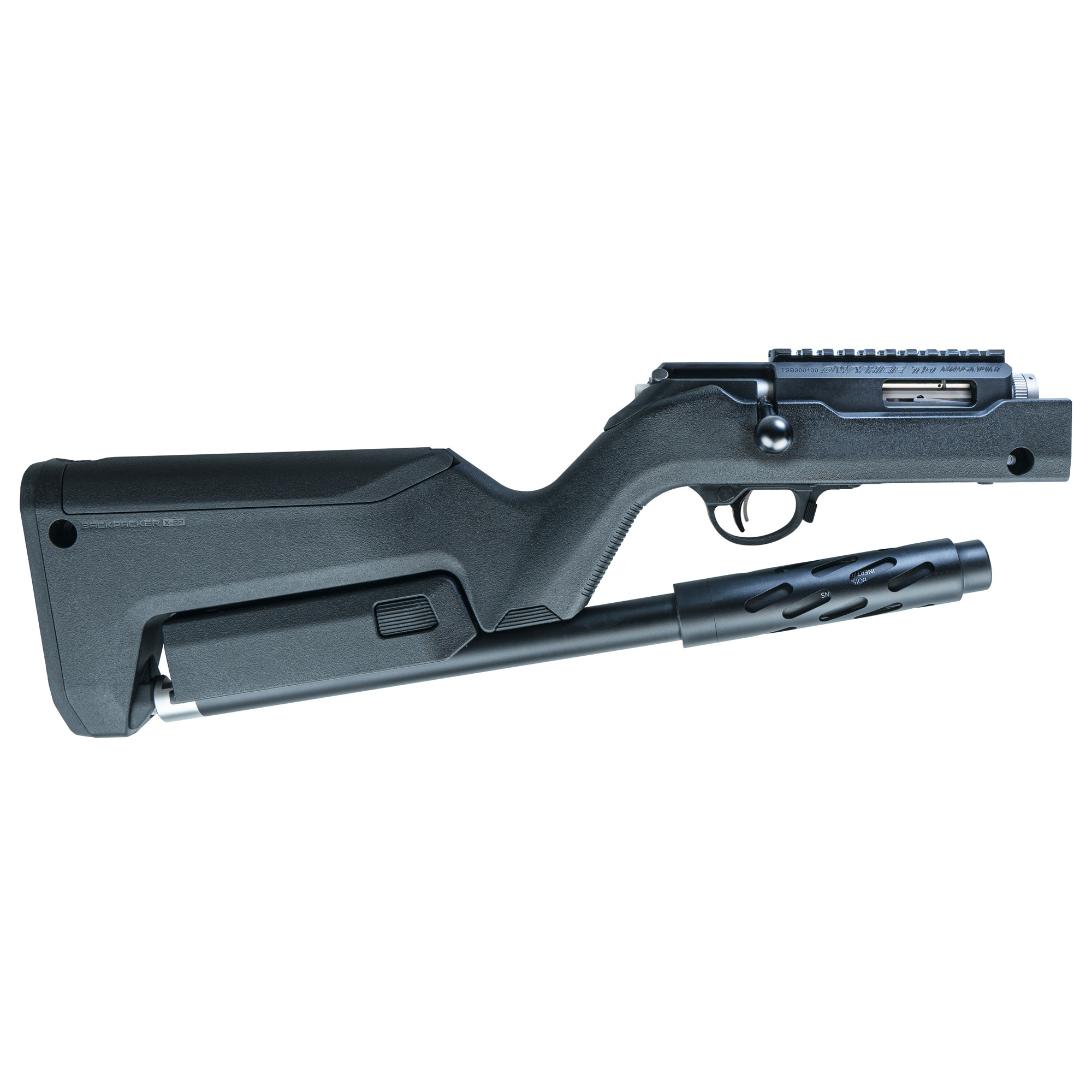Tactical Solutions OHRSBXTD22WMRMBOBBLK Owyhee SBX Takedown 22 WMR 10+1 16.62" (12.37" Bore Length) Fluted/Threaded with Barrel Shroud, Black, Folding Takedown Rec, Magpul Backpacker Stock