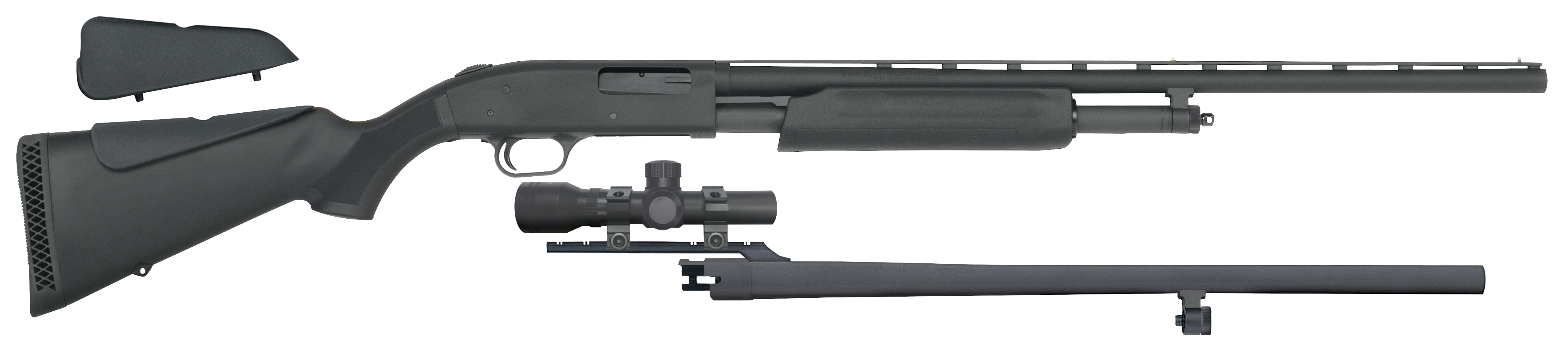 Mossberg 500 Combo 20 Gauge 24 in 5 Rounds Pump Action Matte Blue