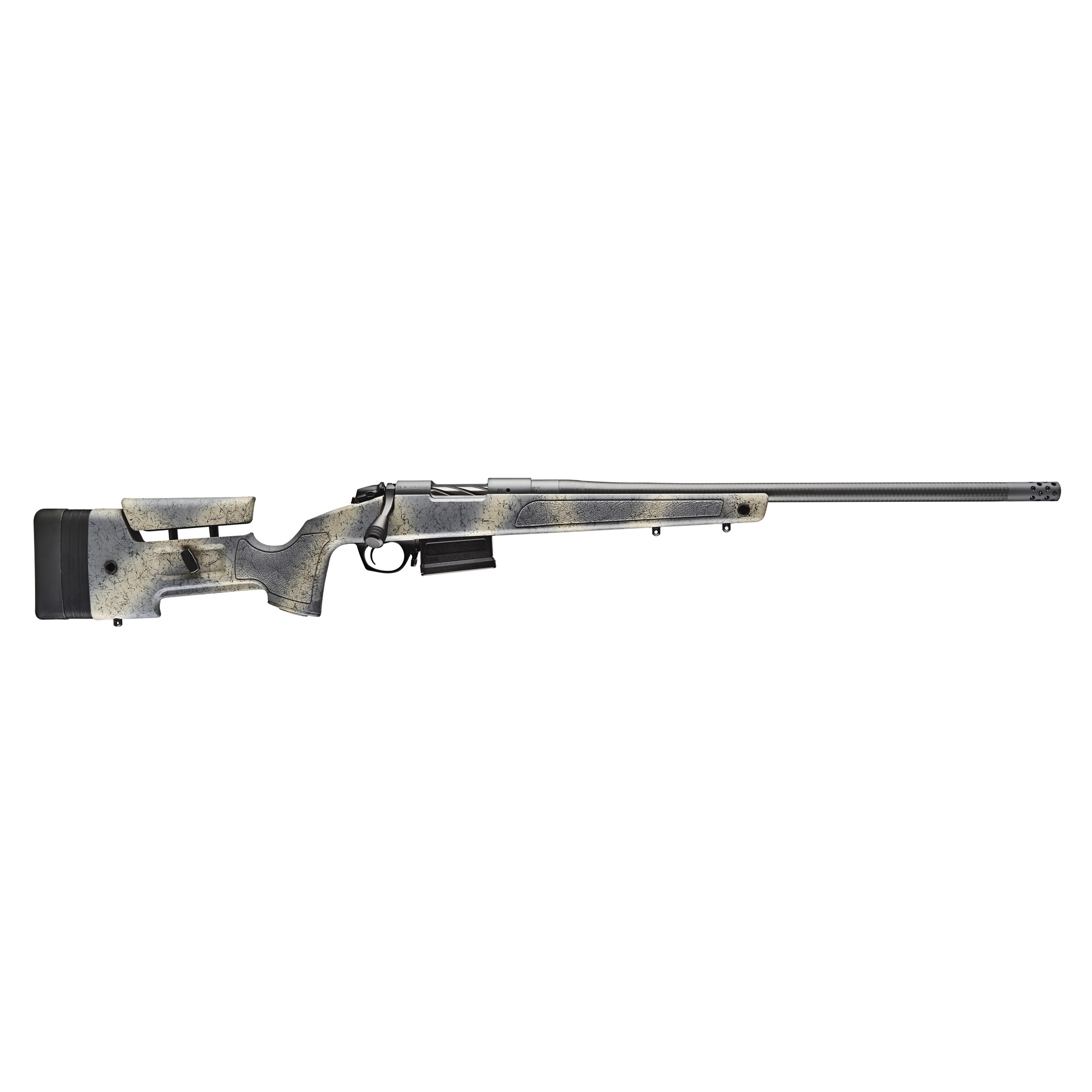 Bergara Rifles B14LM361CF B-14 HMR Carbon Wilderness 300 Win Mag 5+1 26" Carbon Fiber Wrapped Barrel, Woodland Camo Molded with Mini-Chassis Stock, Right Hand