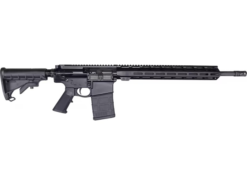 Del-Ton Alpha 308 Forged Aluminum AR308 Rifle - Black | .308 WIN | 18" Heavy Profile Barrel | 15" M-LOK Handguard | M4 Stock | A2 Flash Hider | Optic Ready