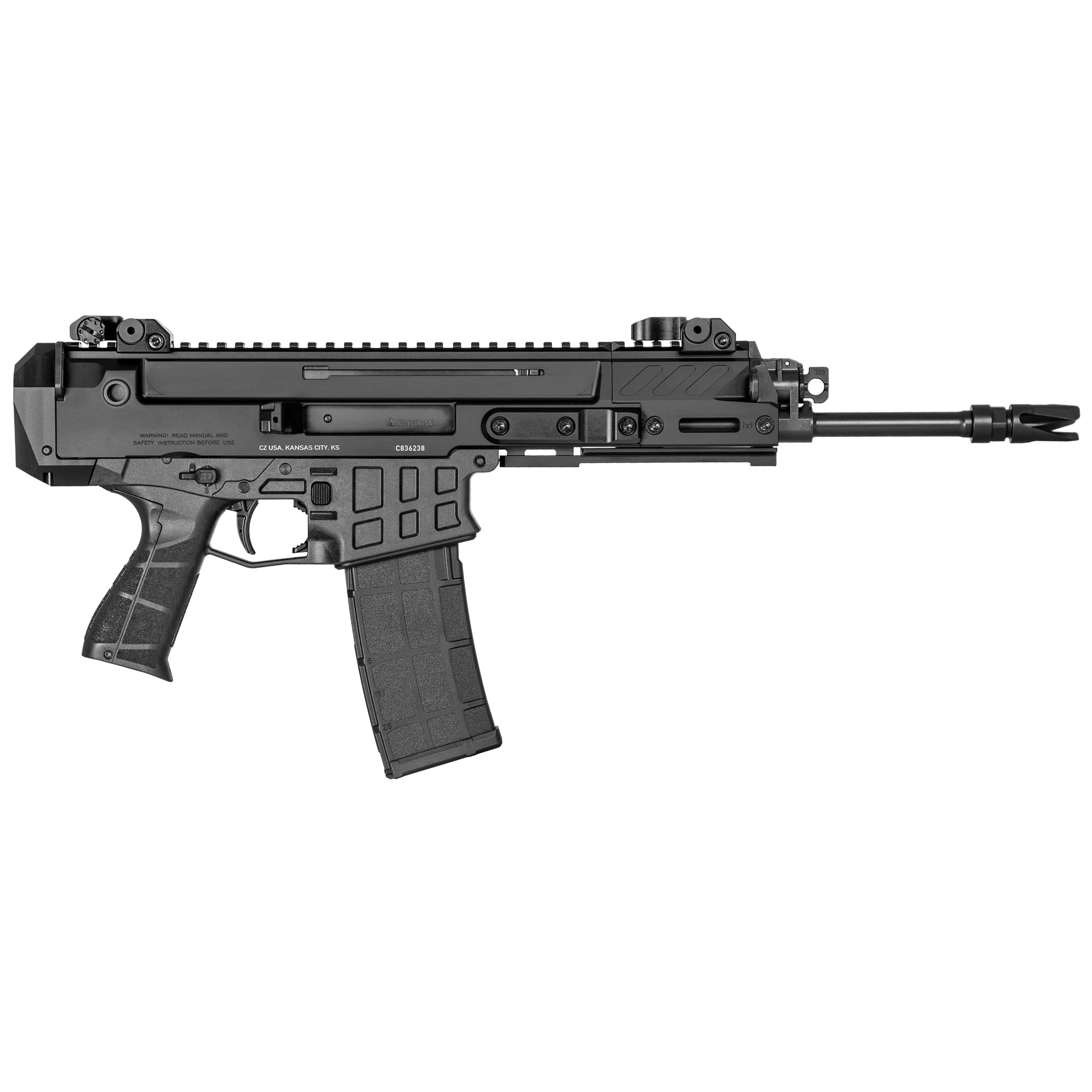 CZ Bren 2 Ms Pistol 5.56x45mm 11.14 in 30+1 Matte Metal Finish