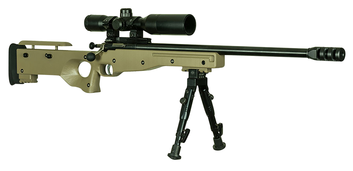 Crickett KSA2157 Precision Complete Package 22 Mag 1rd 16.12" Blued Flat Dark Earth Fixed Thumbhole Stock (Youth)