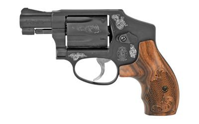 Smith and Wesson 442 38 Special Plus P 1.88 inch 5 Round Blued Engraved