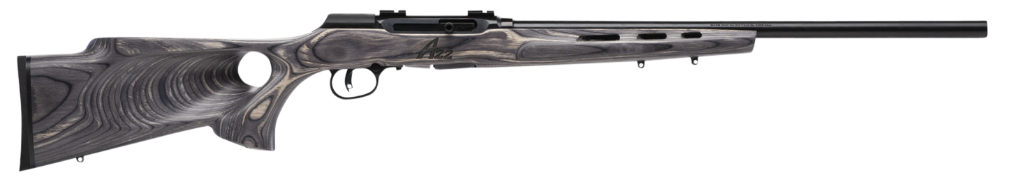 Savage A22 Target Thumbhole Rifle 22 WMR 22 in 10 Rounds Grey Laminate
