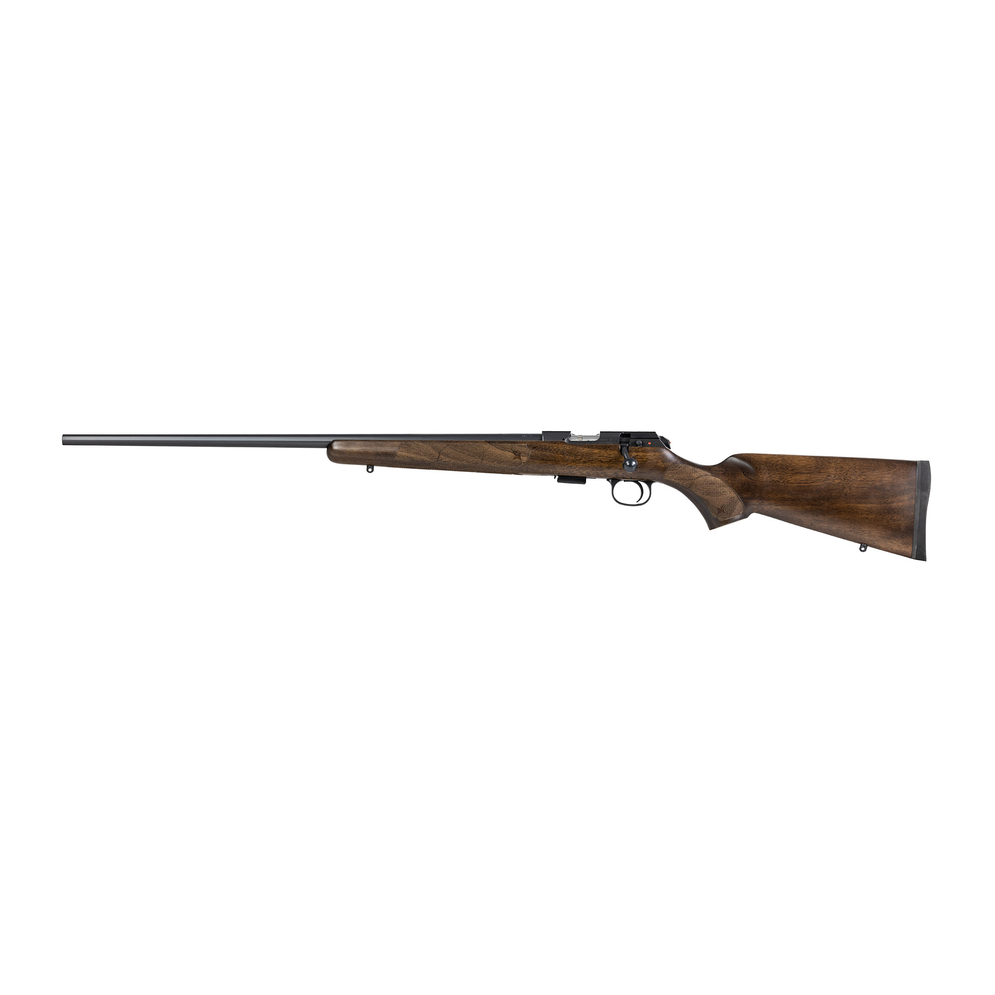 CZ 457 American 22 Long Rifle 24 in 5 Rounds Nitride Finish Turkish Walnut Left Hand