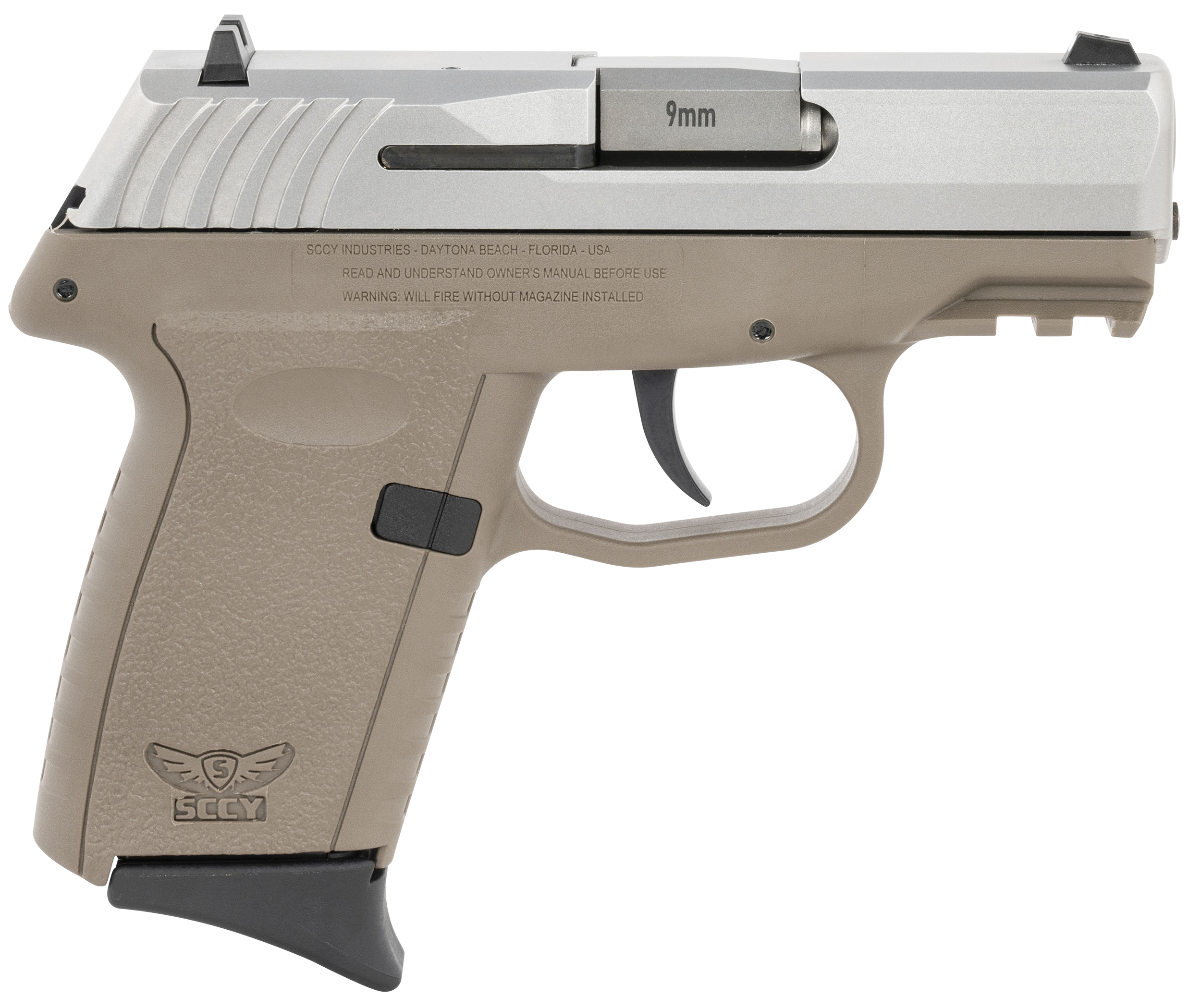 SCCY  9mm Luger, 3.1in. Barrel, 10rd - FDE (CPX2TTDEG3)