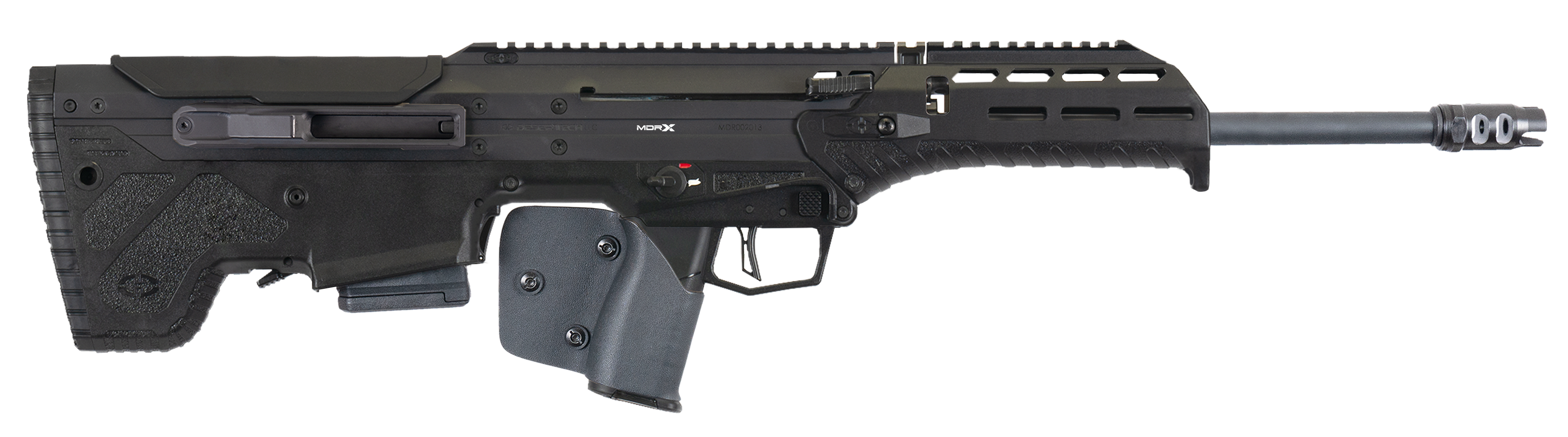 Desert Tech MDRRFB2010SECB MDRX SE *CA Compliant 5.56x45mm NATO 20" 10+1 Black Black Fixed Bullpup Stock Black Polymer with Integrated Shark Fin Grip Ambidextrous Hand