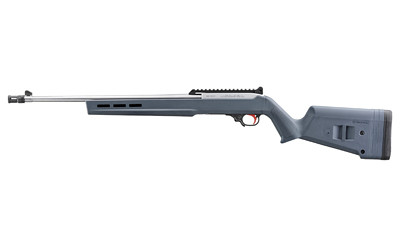 Ruger 10 22 60th Anniversary Collectors 22 Long Rifle 18.5 inch 10 round Satin Stainless Gray Magpul Hunter X22