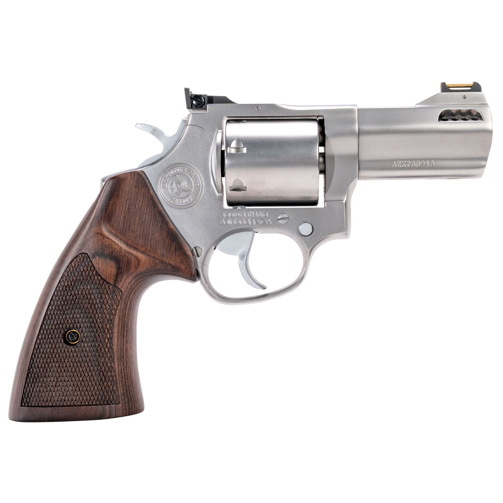 Taurus 692 Executive Revolver 357 Mag/9mm 3 in. Stainless Walnut Grip 5 rd.