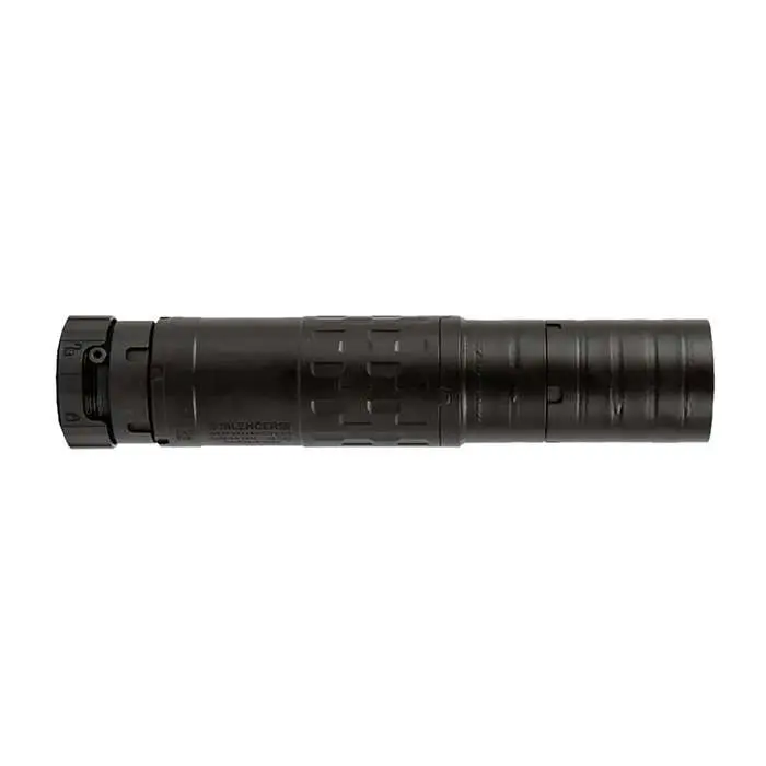 SilencerCo Omega 36M Rifle Suppressor 5.7x28mm to 9mm Luger/ 5.56 NATO to .338 LPM Stainless Steel/Titanium