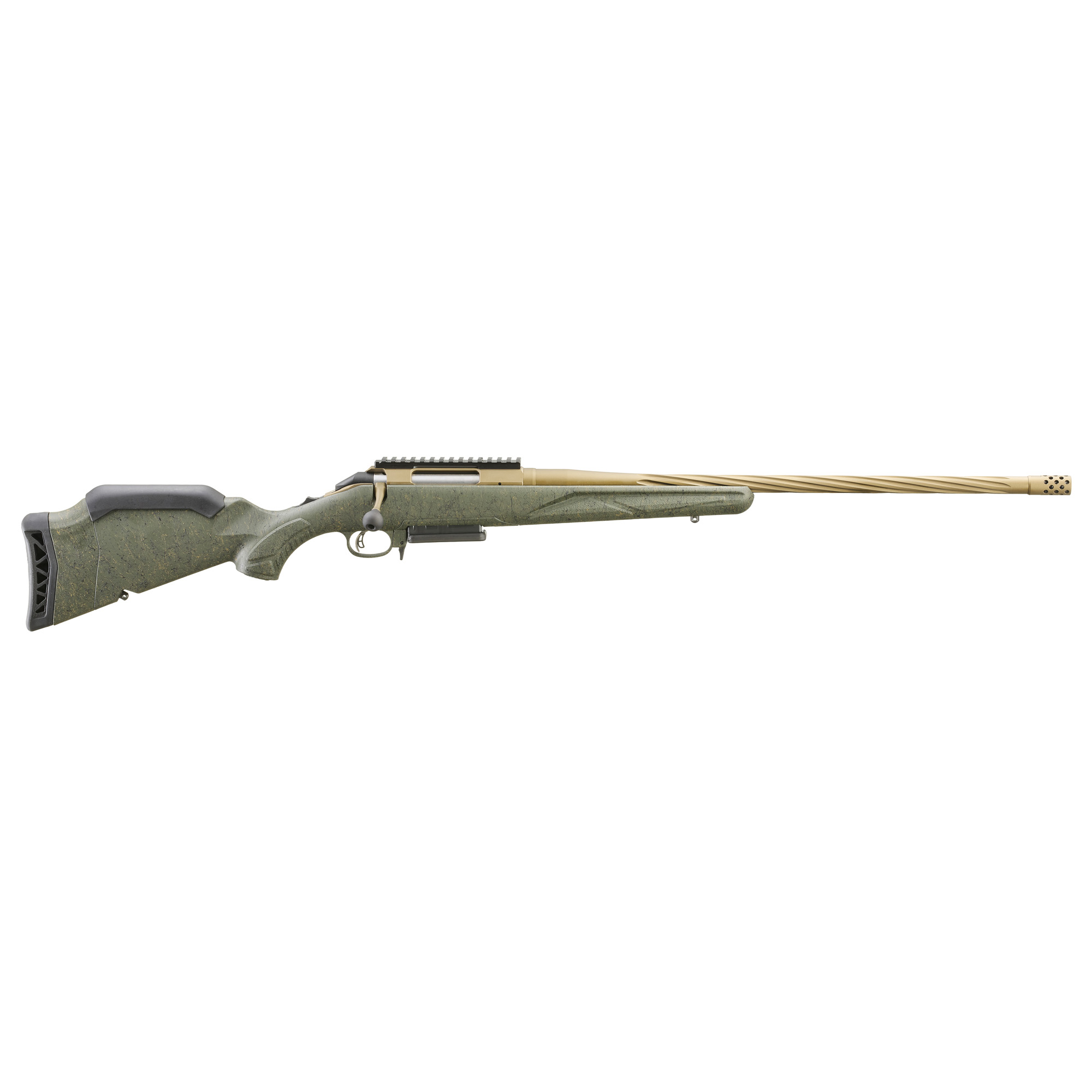 Ruger American Predator Gen II 7mm PRC 22 inch 3+1 Burnt Bronze Green Splatter