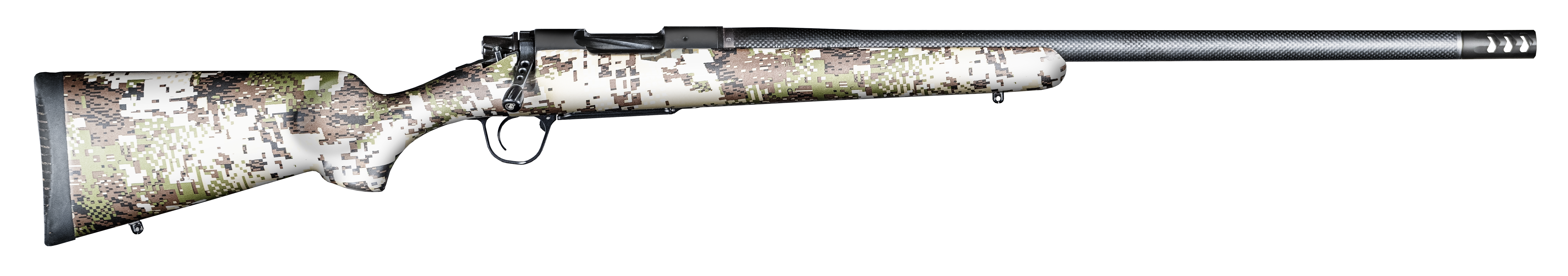 Christensen Arms 8010627800 Ridgeline FFT 300 Win Mag 3+1 22" Carbon Fiber/Threaded Barrel, Black Nitride, Sitka Subalpine Camo Stock