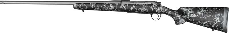 Christensen Arms 8010107800 Mesa FFT 7mm Rem Mag 3+1 22" Threaded Barrel, Tungsten Gray Cerakote, Black with Gray Webbing Stock