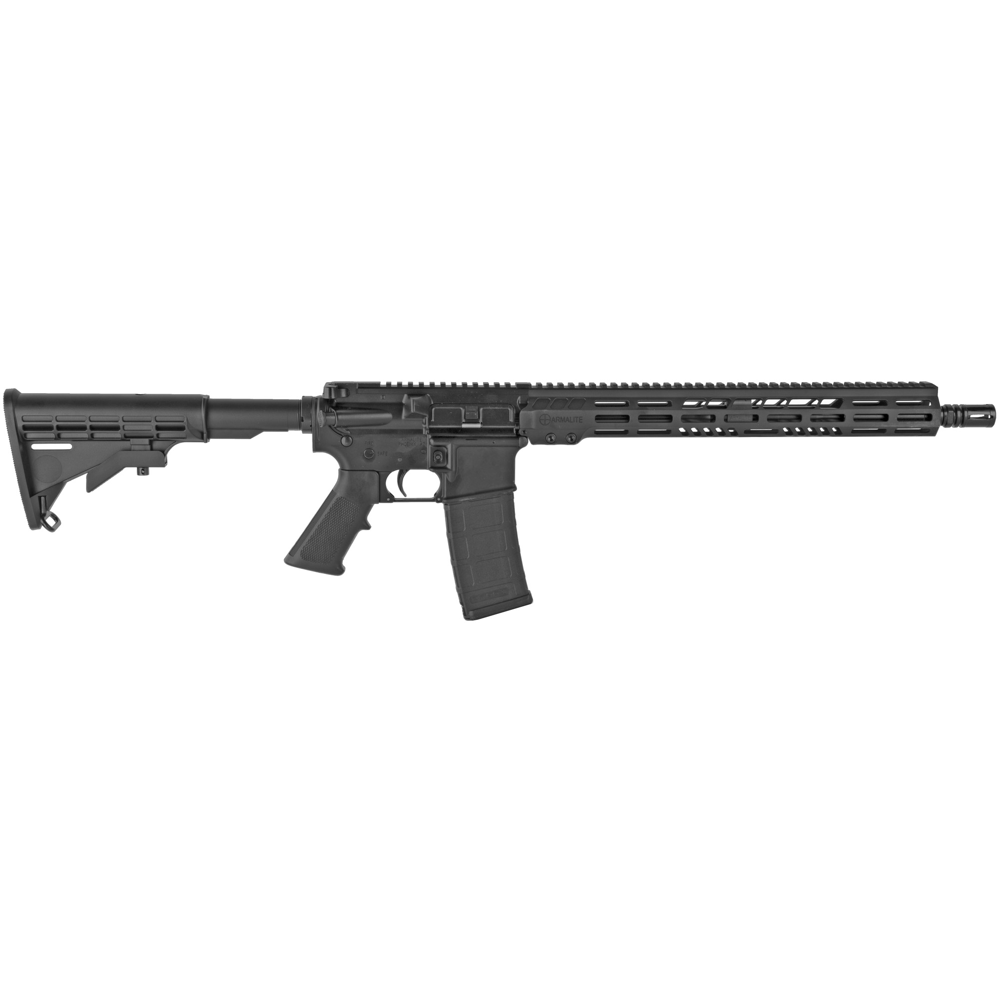 ArmaLite M15LTC16 M-15 Light Tactical Carbine 223 Rem/5.56x45mm NATO  30+1 16" Barrel, Black Hard Coat Anodized Receiver, 6 Position Stock, Flash Suppressor, Optics Ready