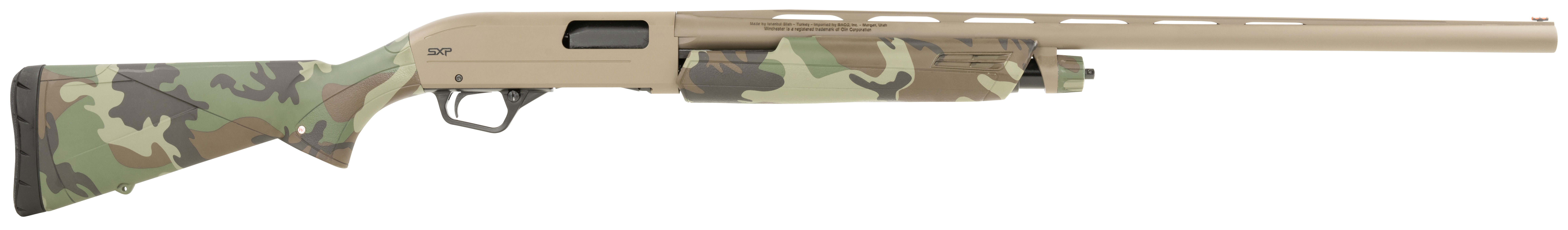Winchester SXP Hybrid Hunter 12 Gauge 28 Inch 4 Round Woodland Camo FDE