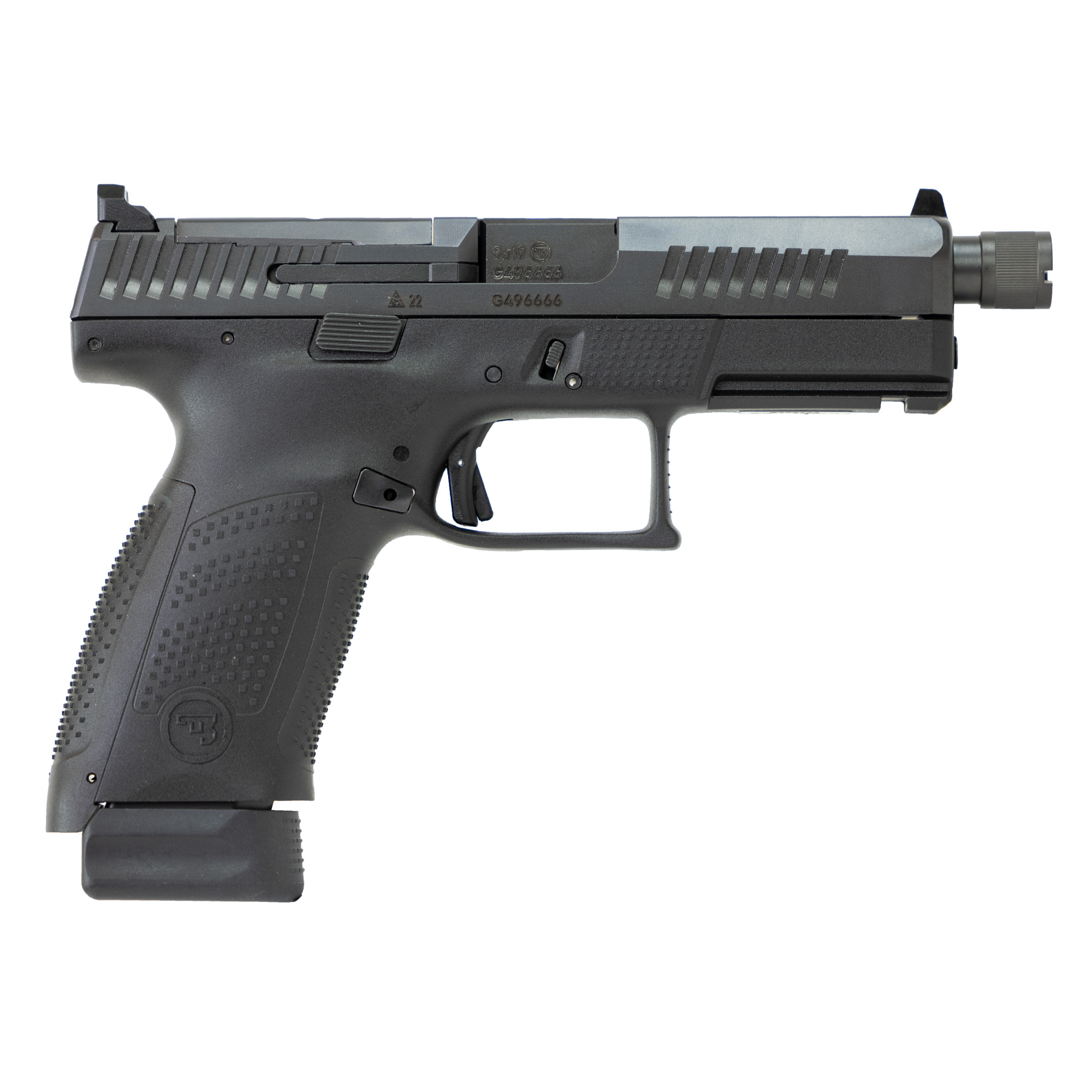 Cz P-10 c 9mm Luger 4.02 inch 17+1 Nitride Finish Optic Ready Threaded Barrel