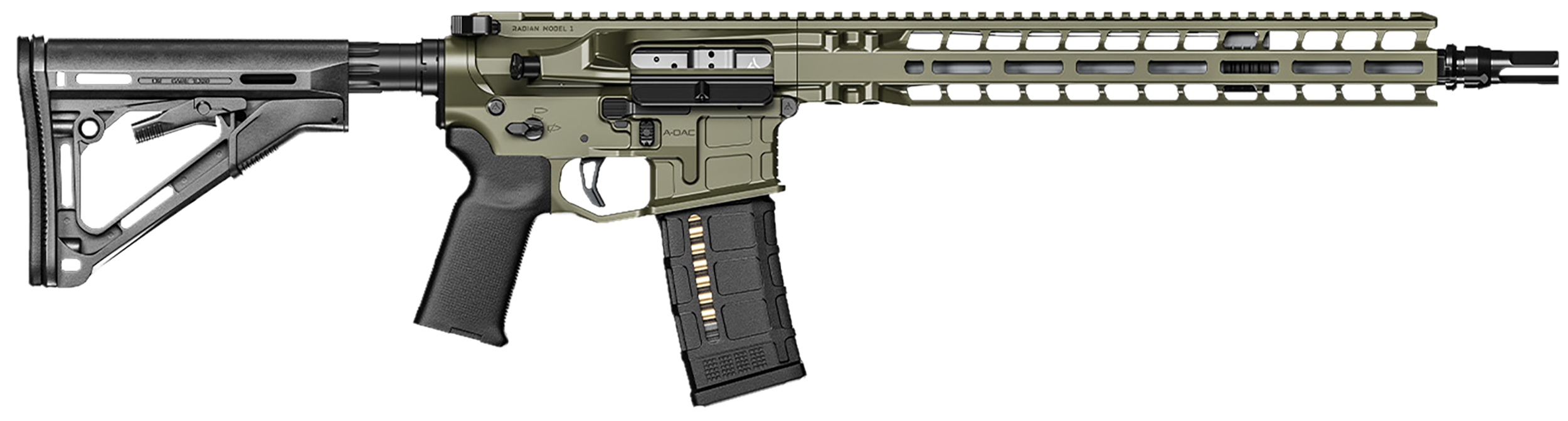 Radian Weapons Model 1 223 Wylde 14.5 Inch 30 Rounds Olive Drab Green