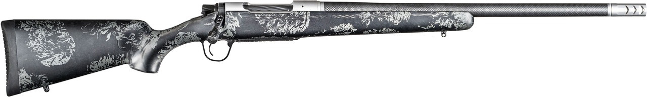 Christensen Arms 8010615100 Ridgeline FFT Full Size 308 Win 4+1, 20" Stainless Steel Threaded Barrel, Stainless Aluminum Receiver, Black w/Gray Accents Fixed Sporter w/Flash Forged Technology Stock