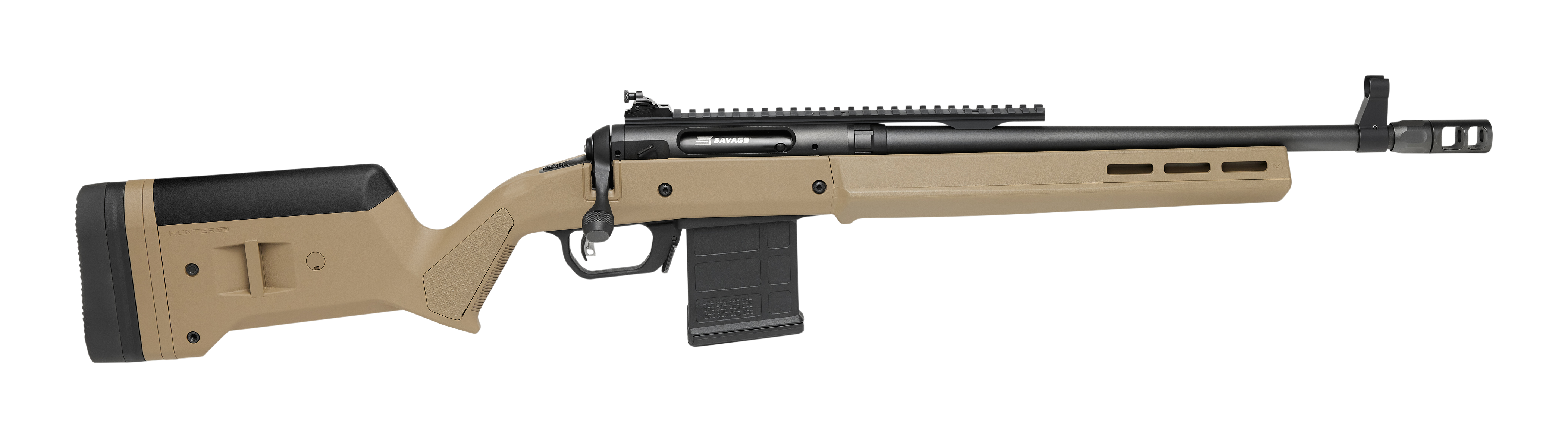 Savage Arms 110 Scout 5.56 NATO 16.5 Inch 10 Round Flat Dark Earth
