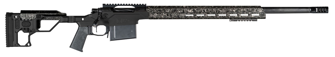 Christensen Arms 8010300501 Modern Precision  338 Lapua Mag 27" Threaded Carbon Fiber Barrel 5+1, Black Nitride Finish, Tungsten Anodized Folding Stock, Polymer Grip