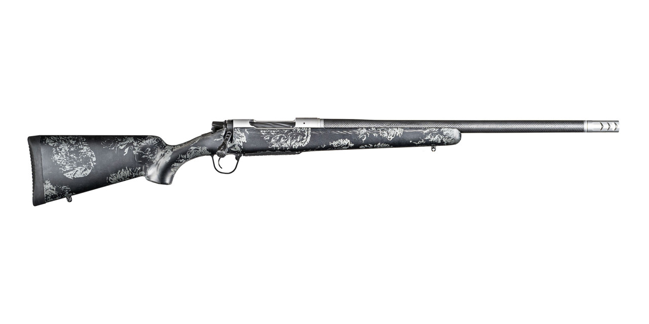 Christensen Arms 8010631800 Ridgeline FFT Full Size 7mm PRC 3+1 22" Carbon Fiber Steel Threaded Barrel, Stainless Aluminum Receiver, Black w/Gray Accents Fixed Sporter w/Flash Forged Technology Stock