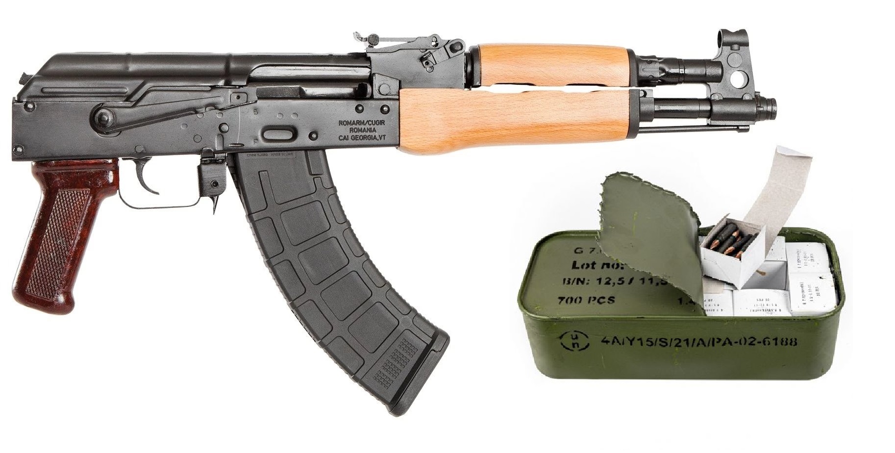 Century Arms Romanian Draco AK-47 Pistol 7.62x39 12.25in 30rd Wood Handguard