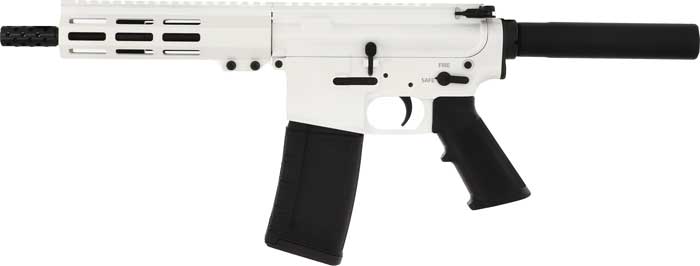 Great Lake Firearms GLFA AR15 Pistol .223 Wylde 7.5" 30-Round White