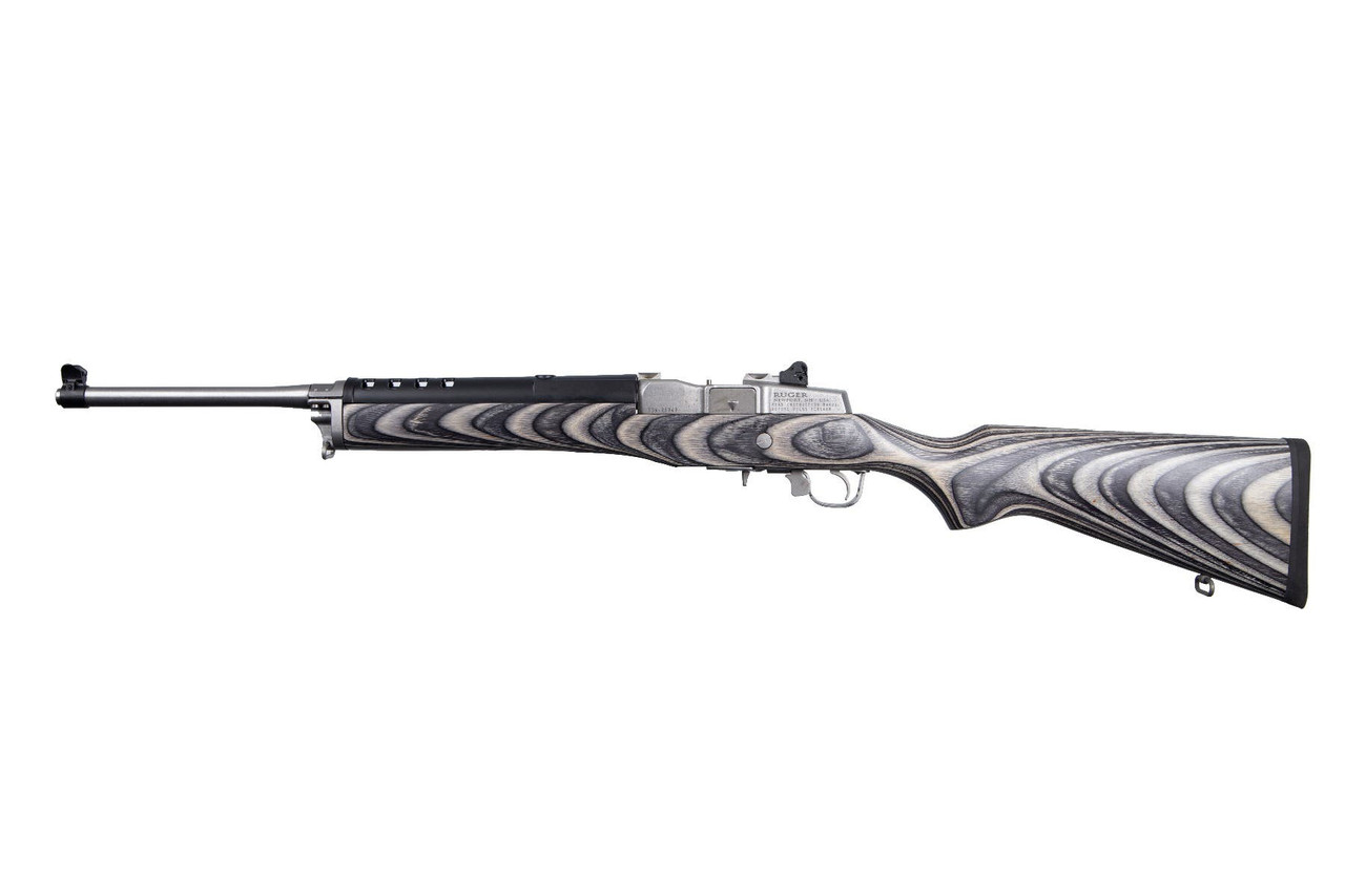 Ruger Mini-14 Ranch 5.56 NATO 18.5 Inch 5 Rounds Stainless Steel Gray
