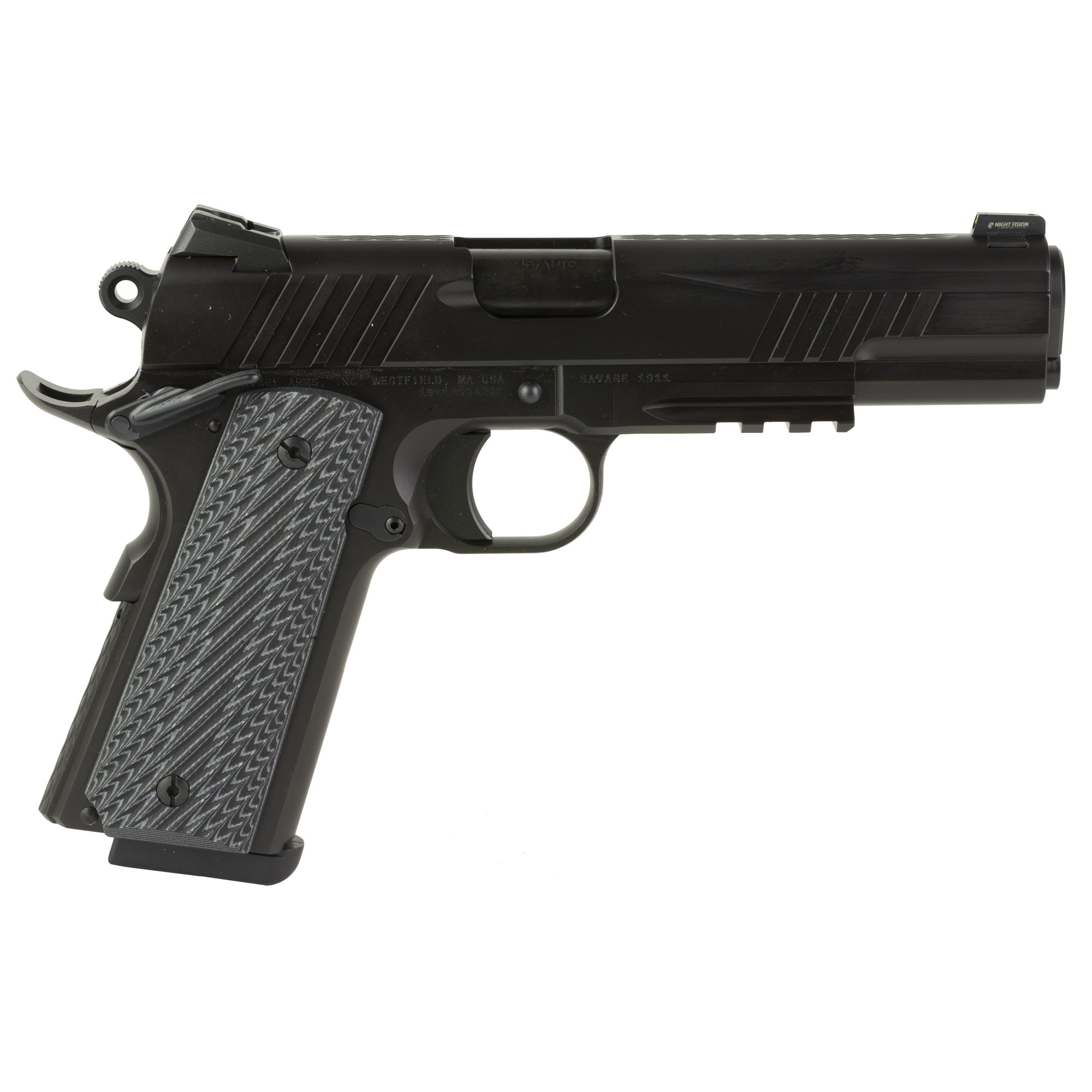 SAV 67210 1911 GOVT 45 5IN BLK/BLK BLK MELONITE 2T