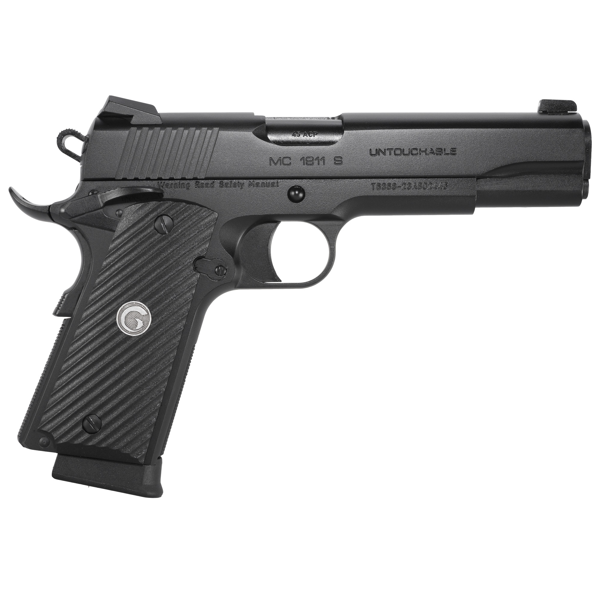 EAA Untouchable Government 1911 Pistol 45 ACP 5 in. Black 8 rd.